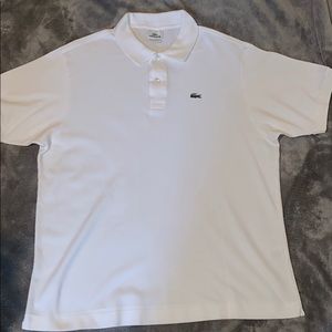 White polo Lacoste shirt